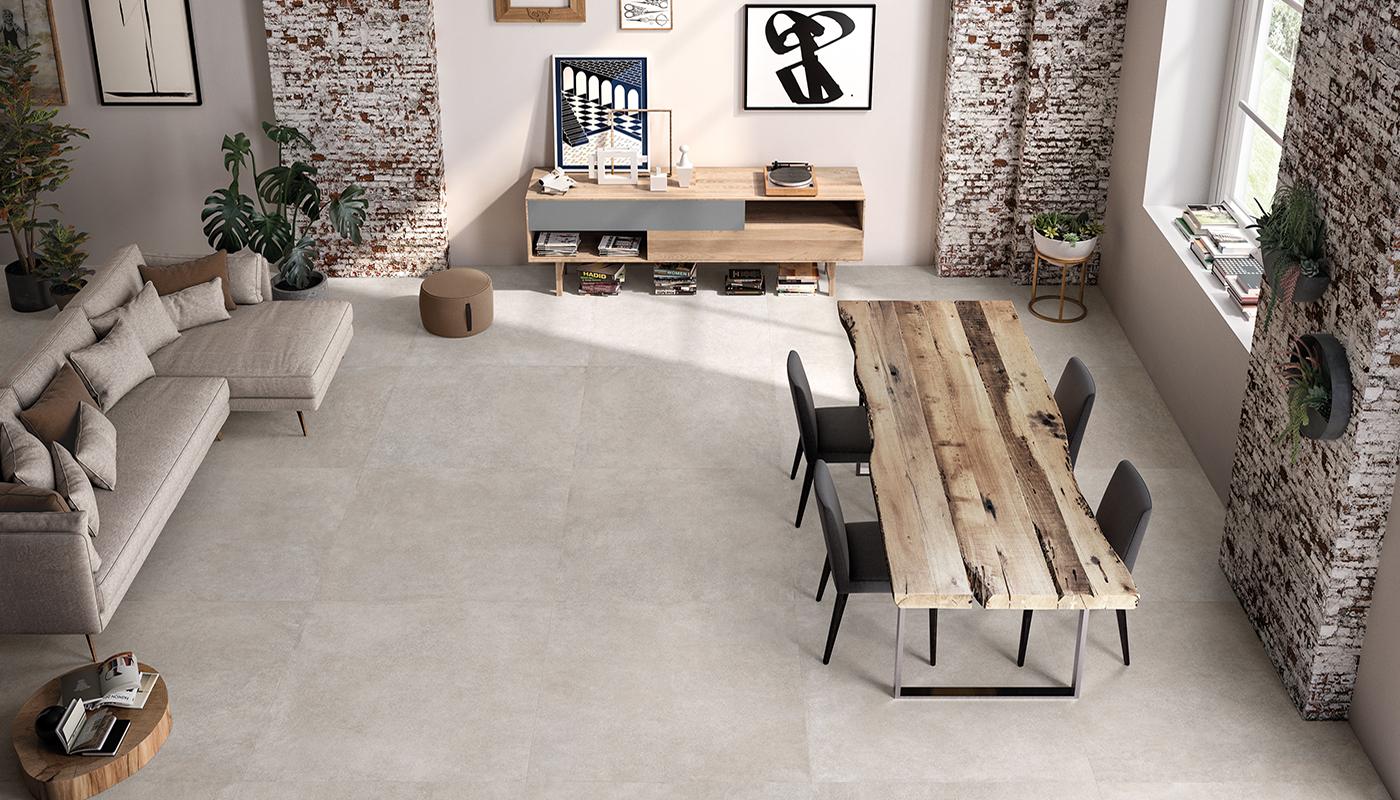 Gres Porcellanato Emil Be-square Cemento Living Concrete Immagine Gallery | Emilceramica Gres Porcellanato Emil Be-square Cemento Living Concrete Immagine Gallery | Emilceramica