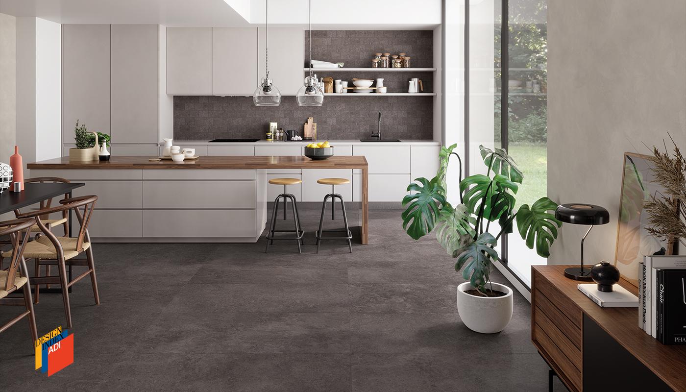 Gres Porcellanato Emil Landscape Pietra Cucina Antracite Immagine Gallery | Emilceramica Gres Porcellanato Emil Landscape Pietra Cucina Antracite Immagine Gallery | Emilceramica