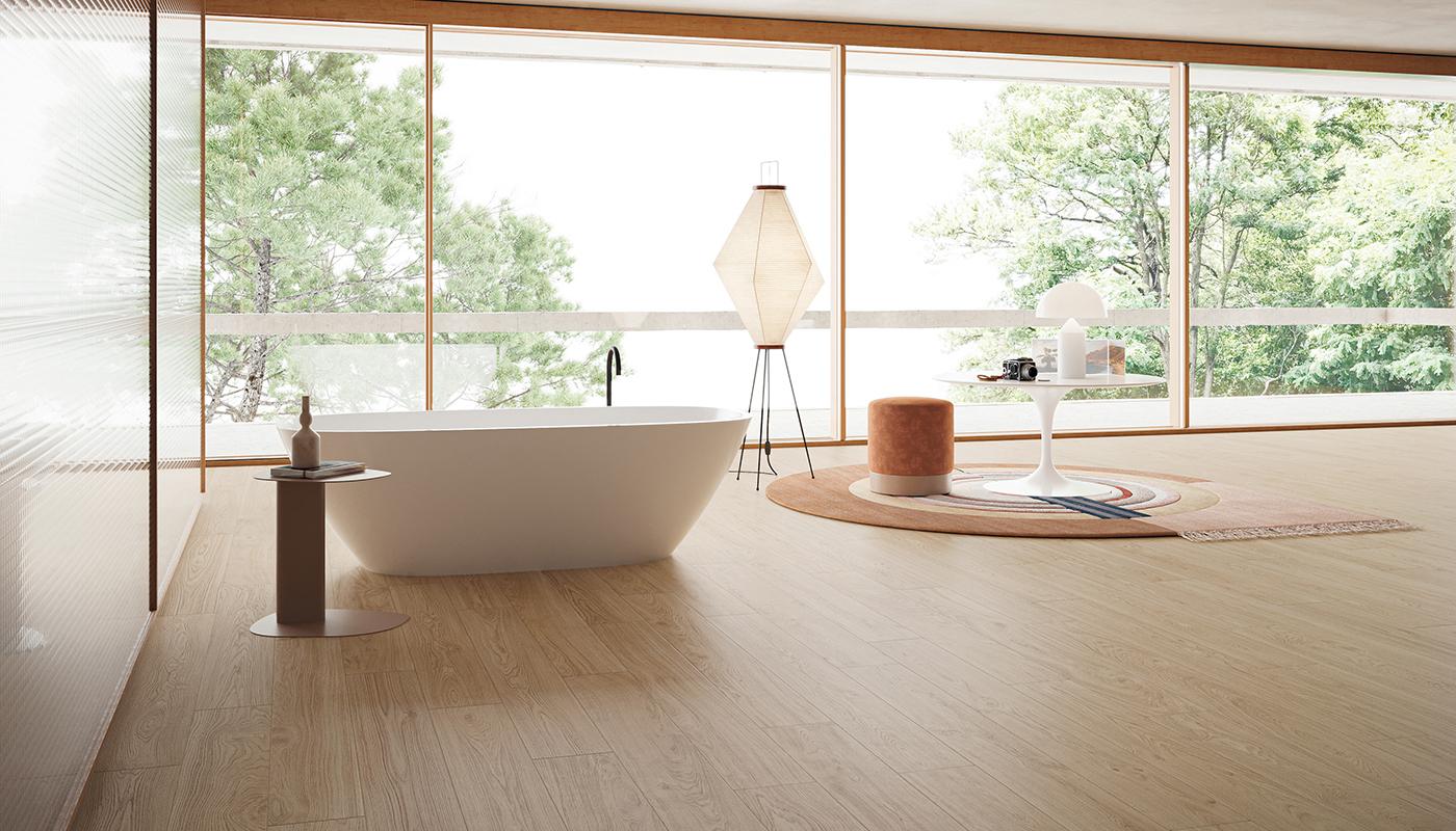 Gres Porcellanato Emil Mimesis Legno Bagno Ecru Immagine Gallery | Emilceramica Gres Porcellanato Emil Mimesis Legno Bagno Ecru Immagine Gallery | Emilceramica