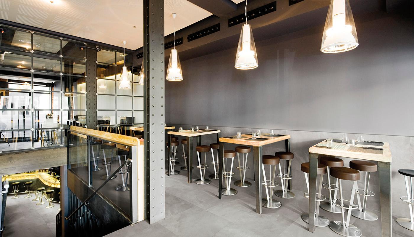 Gres Porcellanato Ergon Playground Cemento Ristorante Berlin Grey Immagine Gallery | Emilceramica Gres Porcellanato Ergon Playground Cemento Ristorante Berlin Grey Immagine Gallery | Emilceramica