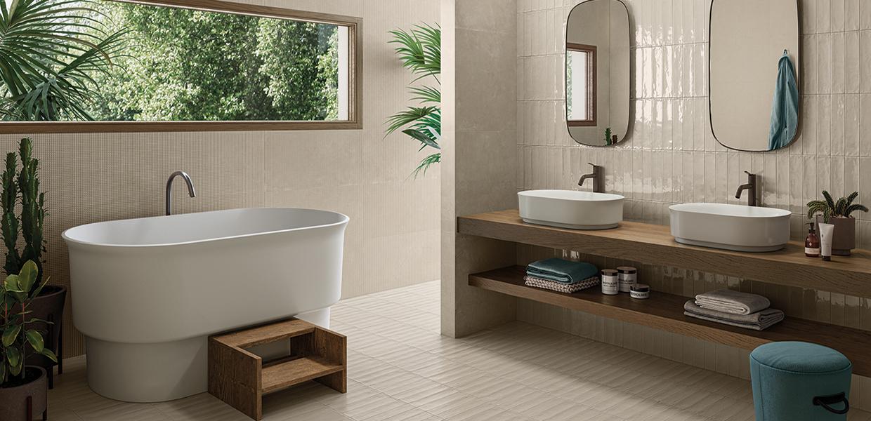 Gres Porcellanato Emil Totalook Brick Bagno Sabbia Majolica Lux,sabbia Majolica Matt Immagine Gallery | Emilceramica Gres Porcellanato Emil Totalook Brick Bagno Sabbia Majolica Lux,sabbia Majolica Matt Immagine Gallery | Emilceramica