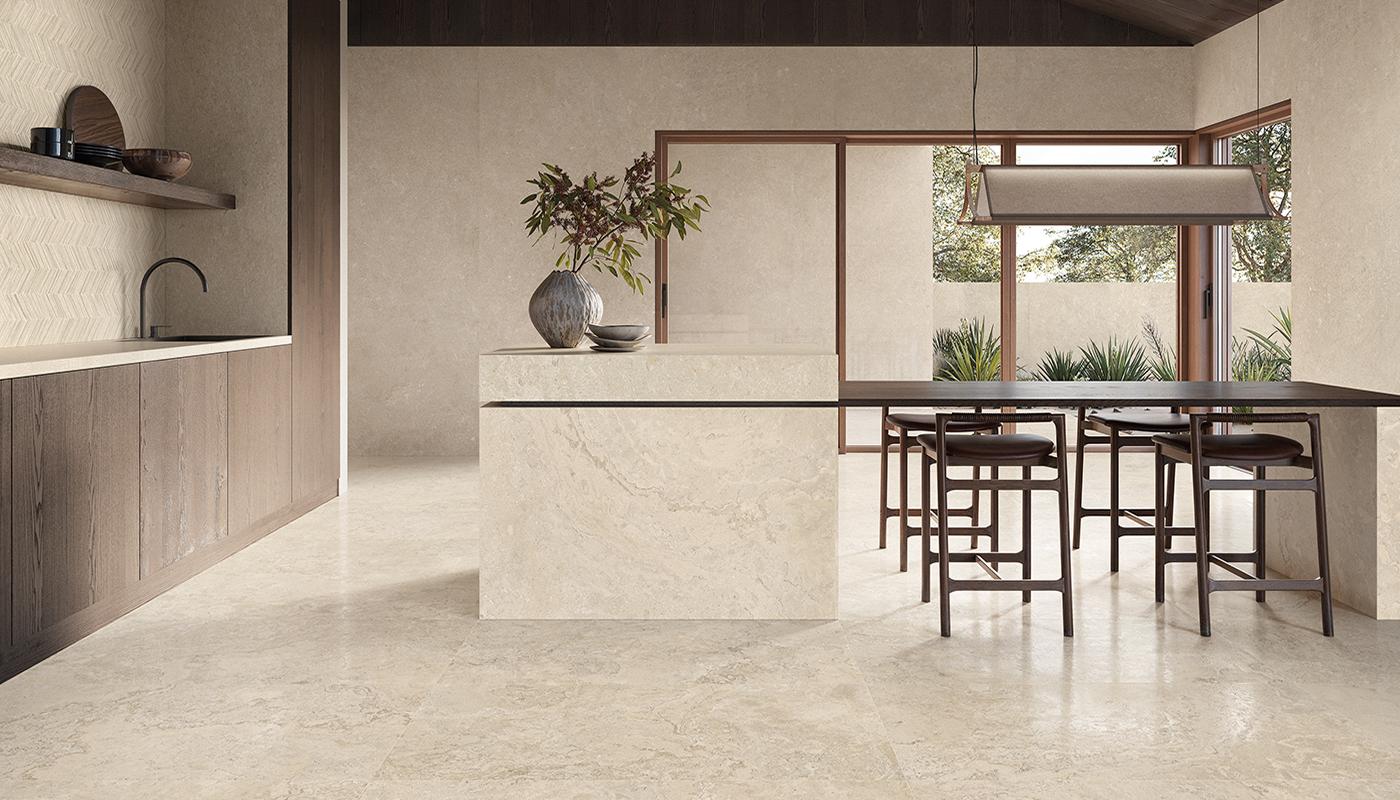 Gres Porcellanato Provenza Unique Bourgogne Pietra Cucina Beige Variée,beige Minimal,beige Pointes Immagine Gallery | Emilceramica Gres Porcellanato Provenza Unique Bourgogne Pietra Cucina Beige Variée,beige Minimal,beige Pointes Immagine Gallery | Emilceramica