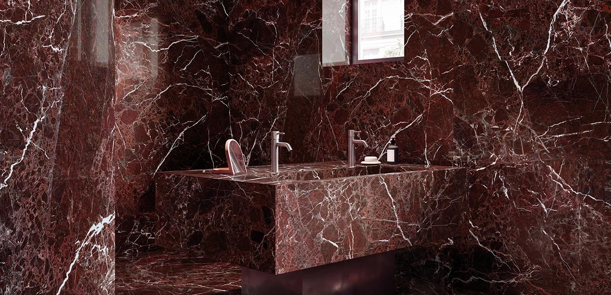 Gres Porcellanato Emil Tele Di Marmo Marmo Bagno Rosso Levanto Immagine Gallery | Emilceramica Gres Porcellanato Emil Tele Di Marmo Marmo Bagno Rosso Levanto Immagine Gallery | Emilceramica