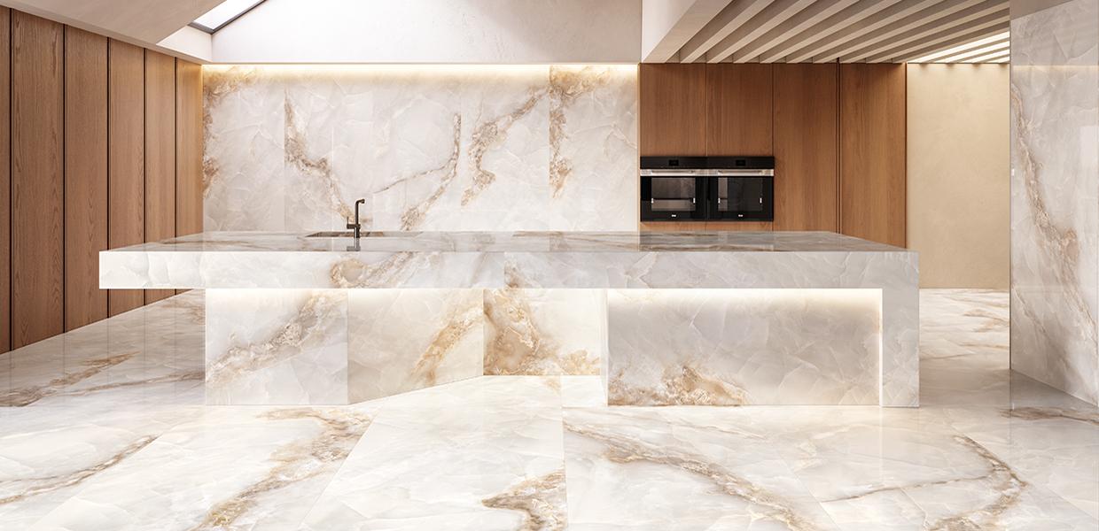 Gres Porcellanato Emil Tele Di Marmo Onyx Marmo Cucina Stormy Day Immagine Gallery | Emilceramica Gres Porcellanato Emil Tele Di Marmo Onyx Marmo Cucina Stormy Day Immagine Gallery | Emilceramica